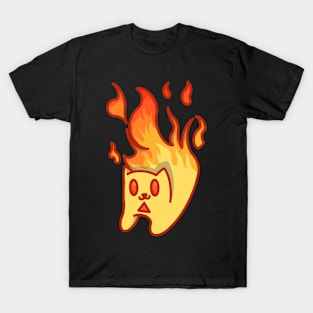 Fire Elemental Cat T-Shirt